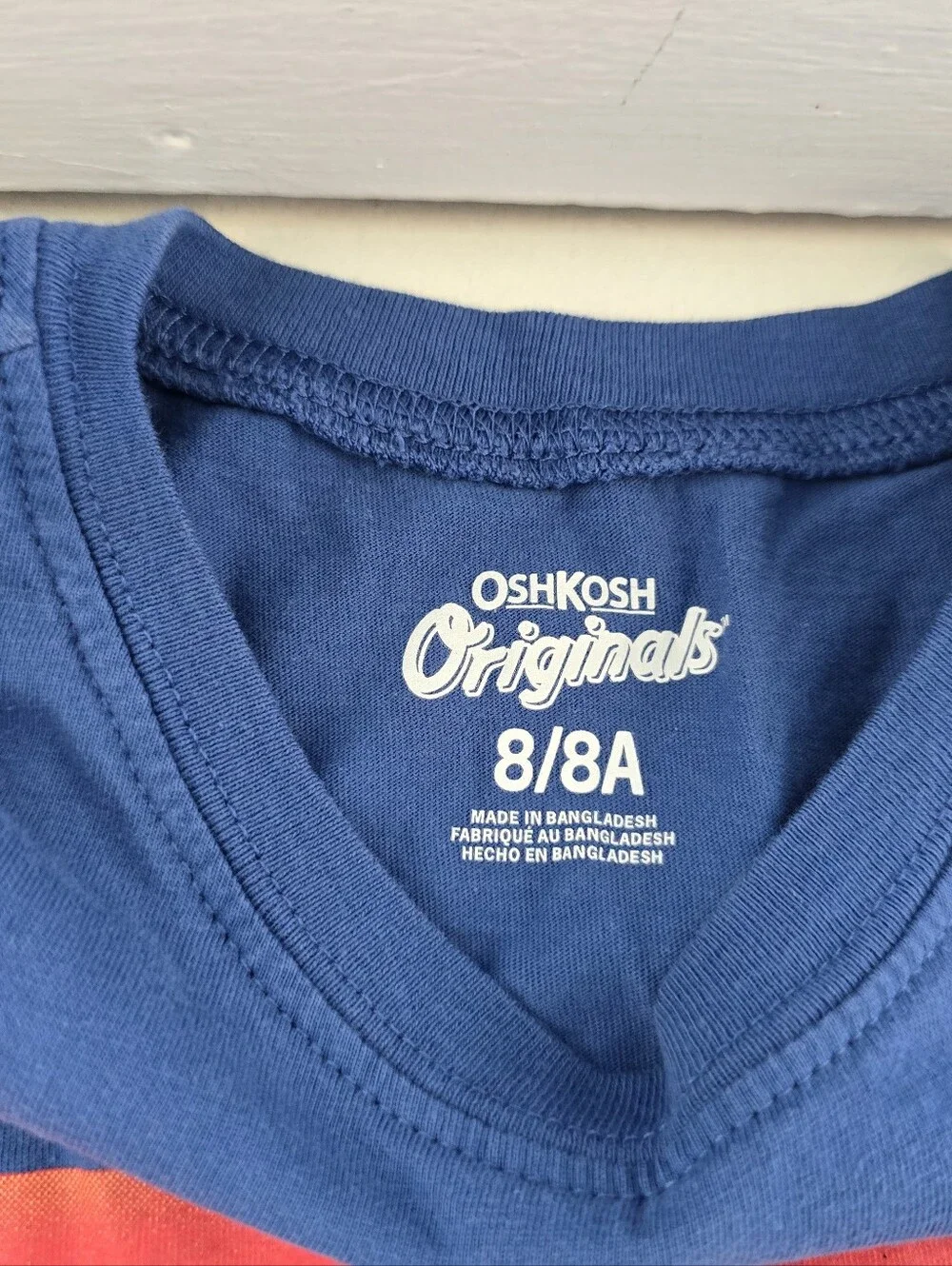 OshKosh B'gosh Blue Long Sleeve 'I Do My Own Stunts' Tee